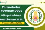 Perambalur Revenue Dept Recruitment 2025