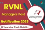 RVNL Manager Recruitment 2025