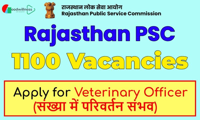 Rajasthan PSC Veterinary Officer Recruitment 2025