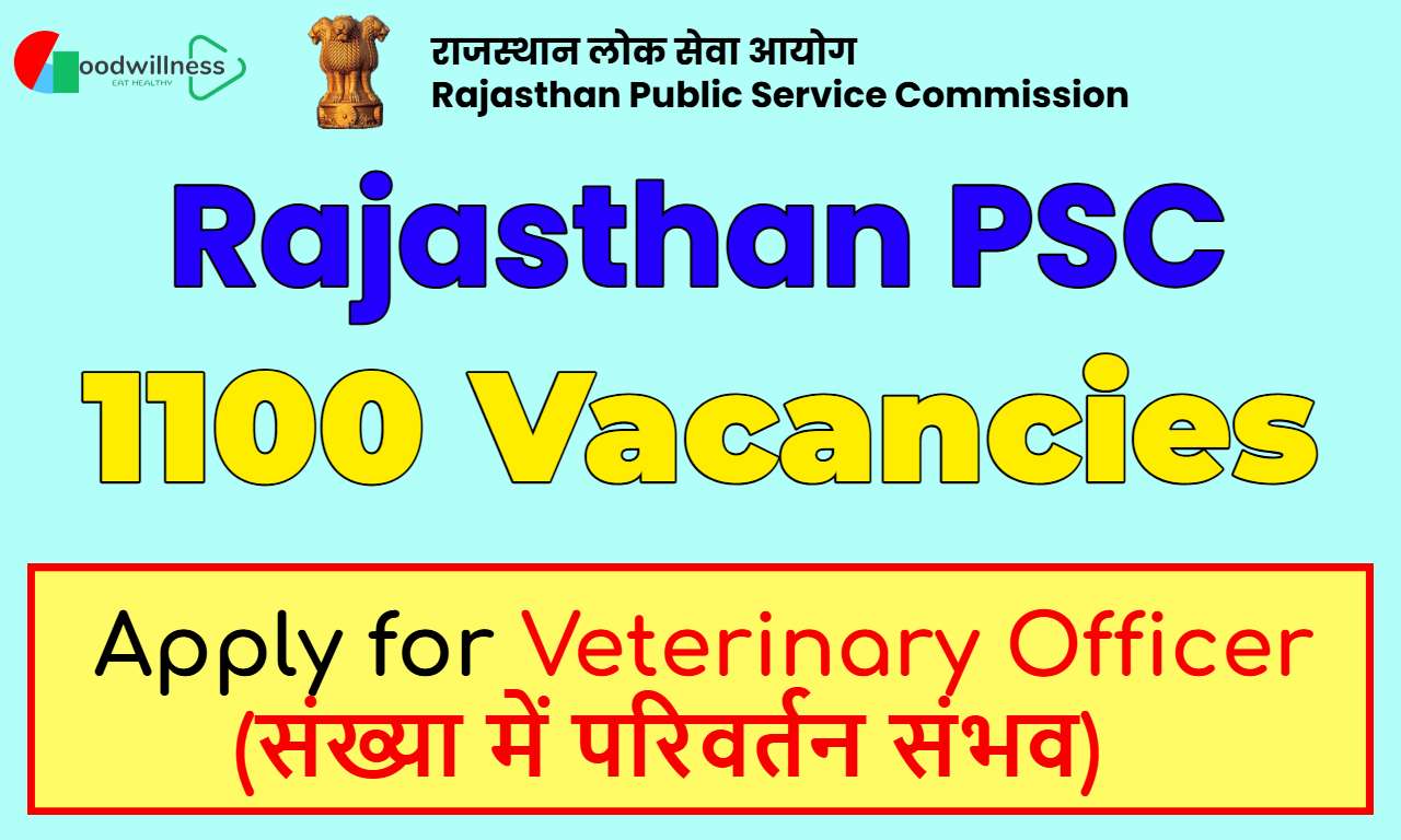 Rajasthan PSC Veterinary Officer Recruitment 2025