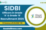 SIDBI Officers Recruitment 2025
