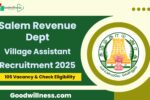 Salem Revenue Department Recruitment 2025