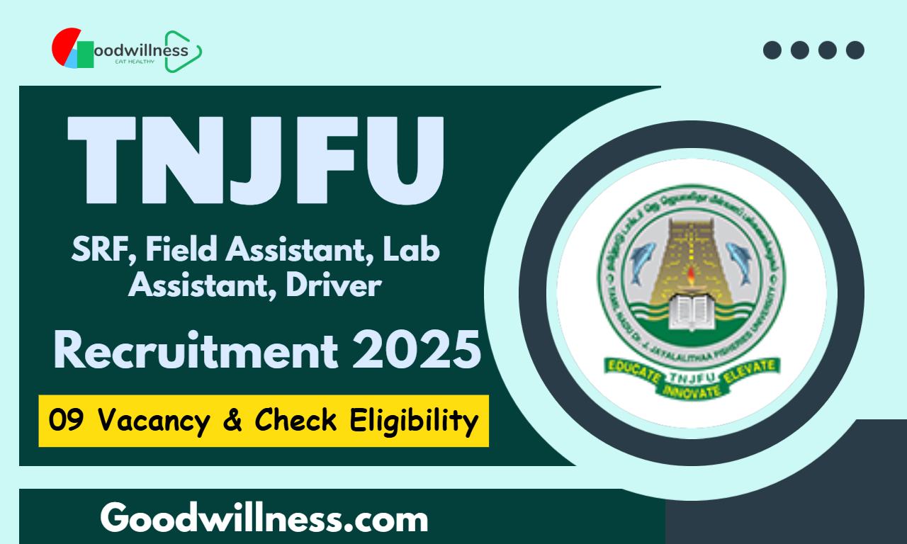TNJFU SRF Recruitment 2025
