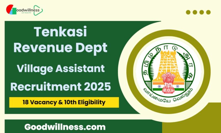 Tenkasi Revenue Department Recruitment 2025 | 24 Village Assistant Vacancy, Apply Now