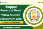 Tiruppur Revenue Department Job 2025