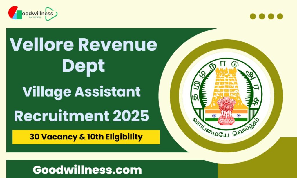 Vellore Revenue Department Recruitment 2025