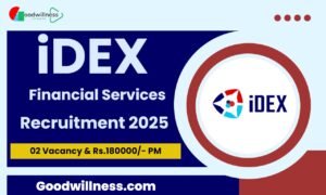 iDEX Financial Services Recruitment 2025