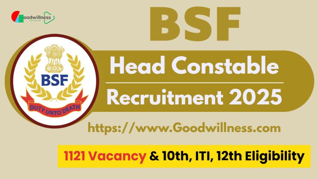 BSF Head Constable Recruitment 2025