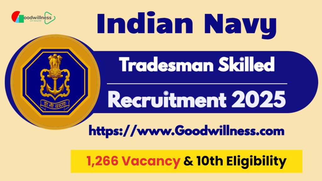 Indian Navy Tradesman Recruitment 2025