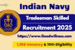Indian Navy Tradesman Recruitment 2025