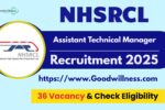 NHSRCL Manager Recruitment 2025