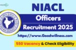 NIACL Officers Recruitment 2025