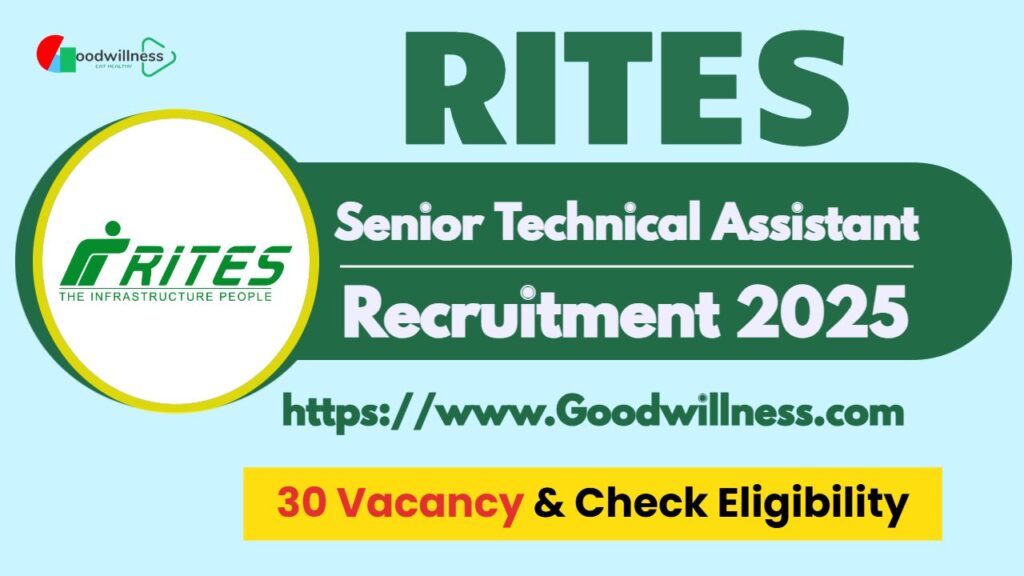 RITES Senior Technical Assistant Job 2025