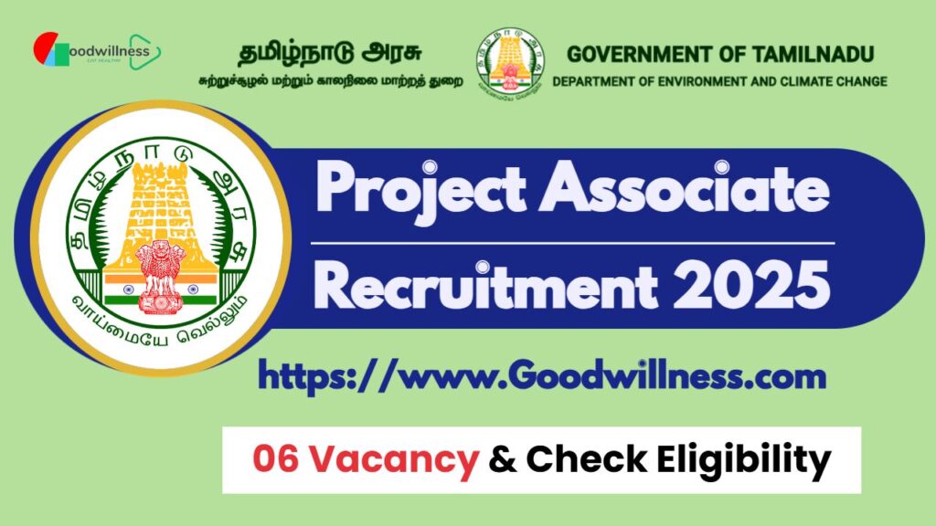 TN Environment Climate Change Department Job 2025