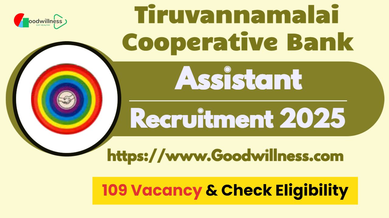 Tiruvannamalai Cooperative Bank Recruitment 2025