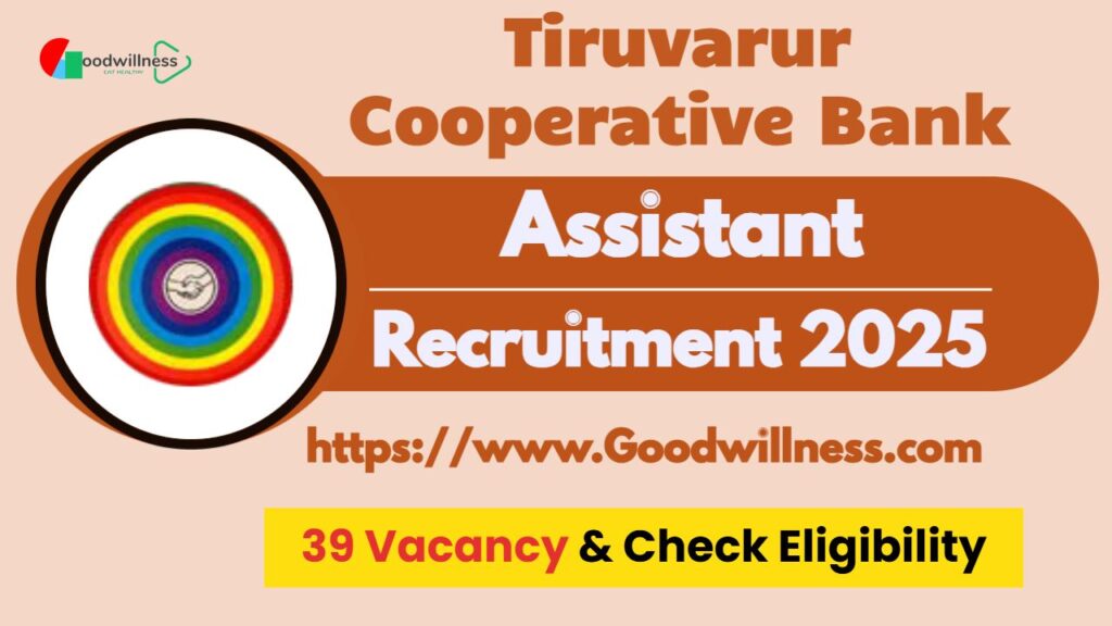 Tiruvarur Cooperative Bank Recruitment 2025