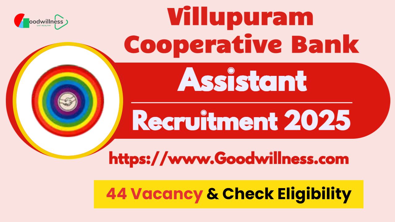 Villupuram Cooperative Bank Recruitment 2025