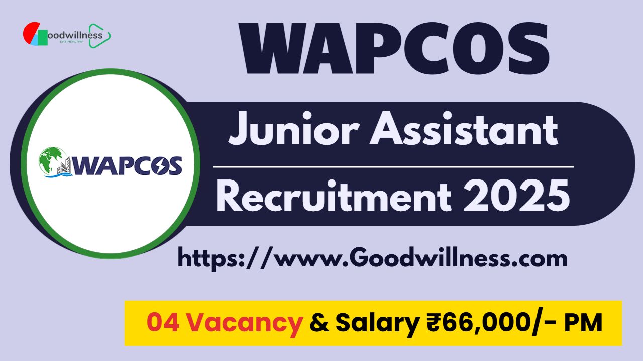 WAPCOS Junior Assistant Recruitment 2025
