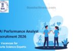 SAI Performance Analyst Recruitment 2026
