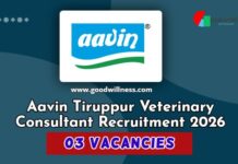 Aavin Tiruppur Veterinary Consultant Recruitment 2026 Aavin Tiruppur Veterinary Consultant Recruitment 2026