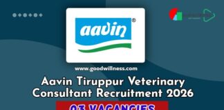 Aavin Tiruppur Veterinary Consultant Recruitment 2026 Aavin Tiruppur Veterinary Consultant Recruitment 2026
