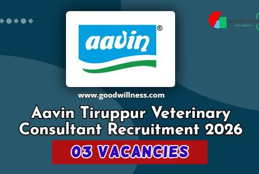 Aavin Tiruppur Veterinary Consultant Recruitment 2026 Aavin Tiruppur Veterinary Consultant Recruitment 2026