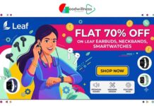 Leaf Earbuds, Neckbands, Smartwatches Flat 70% off Leaf Earbuds, Neckbands, Smartwatches Flat 70% off
