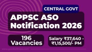 APPSC ASO Notification 2026