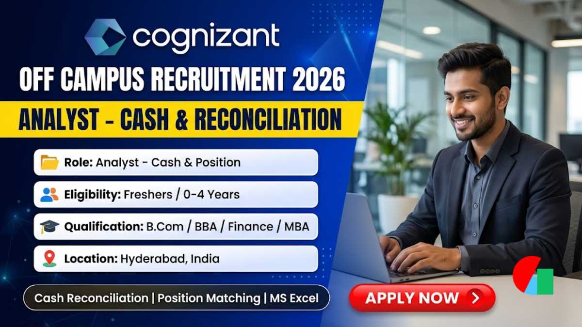 Cognizant Off Campus Hiring 2026