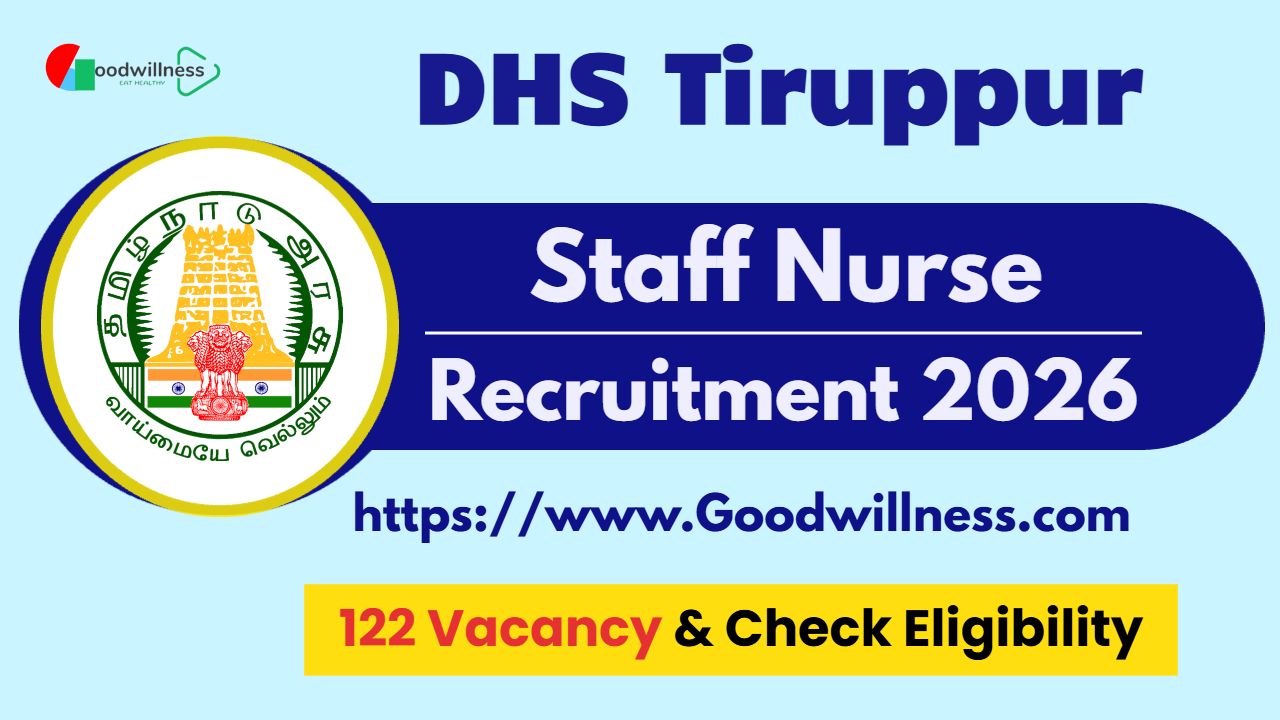 DHS Tiruppur Recruitment 2026