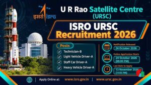 ISRO URSC Recruitment Notification 2026