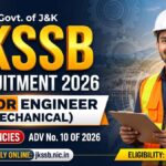JKSSB Junior Engineer Recruitment 2026 | Notification Out for 127 Junior Engineer Vacancy