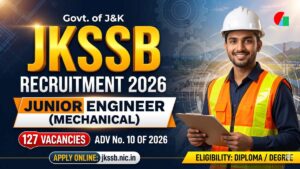 JKSSB Junior Engineer Recruitment 2026