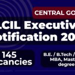 NLC India Limited Notification 2026 | Apply 145 Executive Vacancy