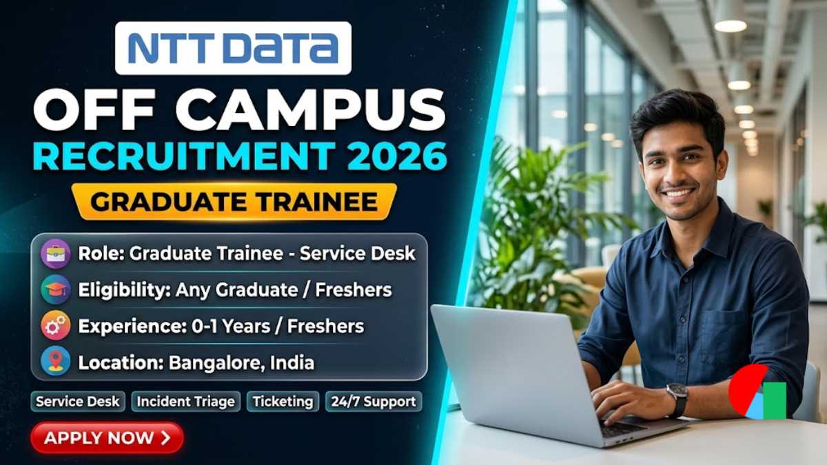 NTT DATA Off Campus Recruitment 2026