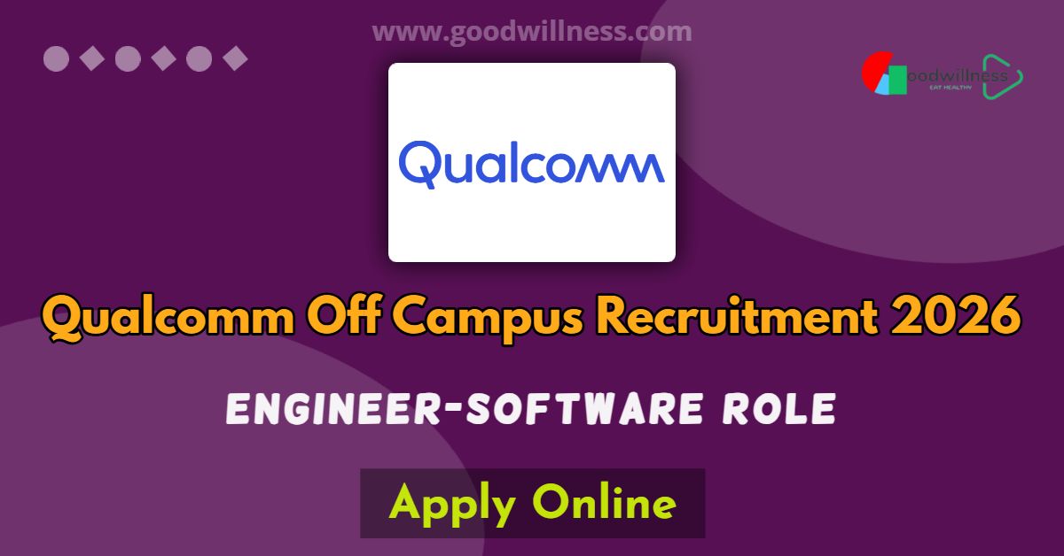 Qualcomm Off Campus Recruitment 2026 | Apply Online Associate Engineer – Software 1 Qualcomm Off Campus Recruitment 2026