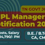 TNPL Manager Notification 2026 | 04 Assistant General Manager Vacancy