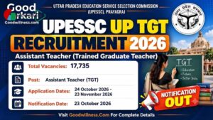UPESSC TGT Recruitment Notification 2026